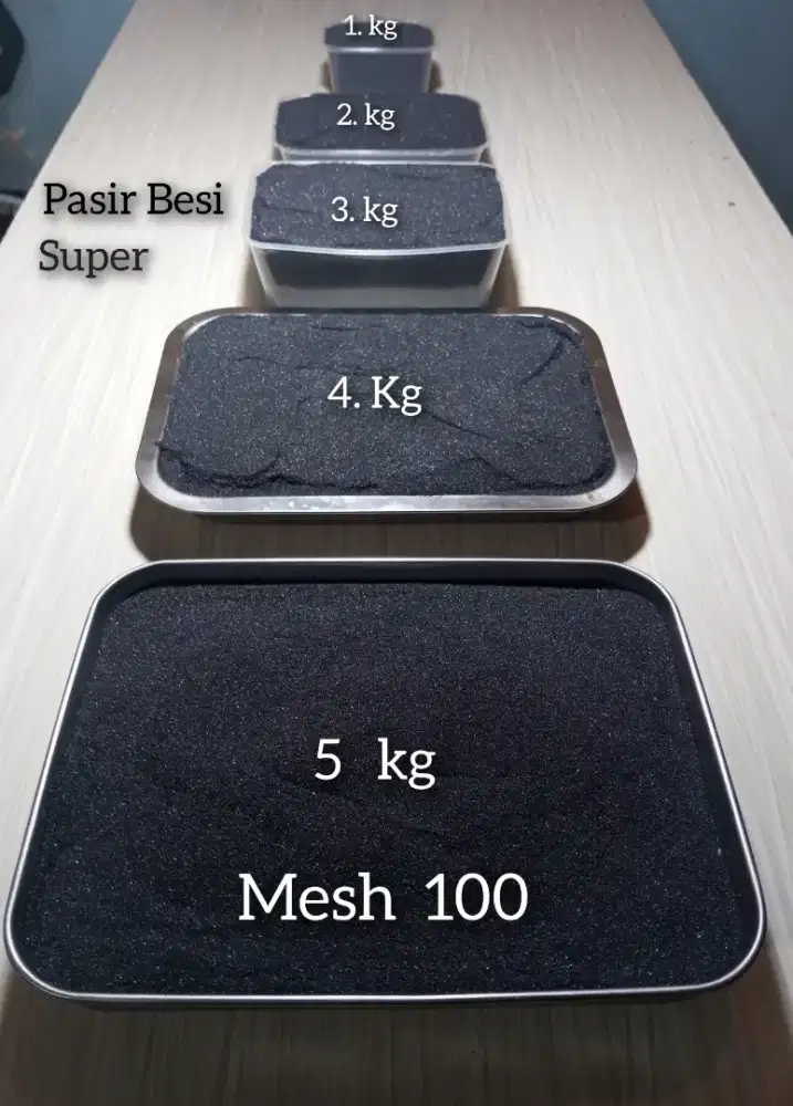 Pasir Besi Super Mesh 100.pembelian dari 30 kg sdg 100 kg. bisah lebih
