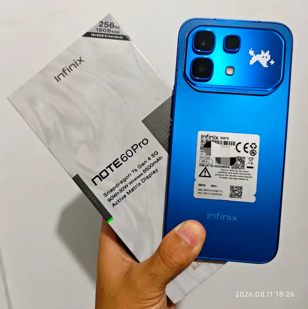 Infinix Note 6 Pro 8/256 Gb Likenew 99% Resmi On 26 Juni 2027 bs Tt/BT
