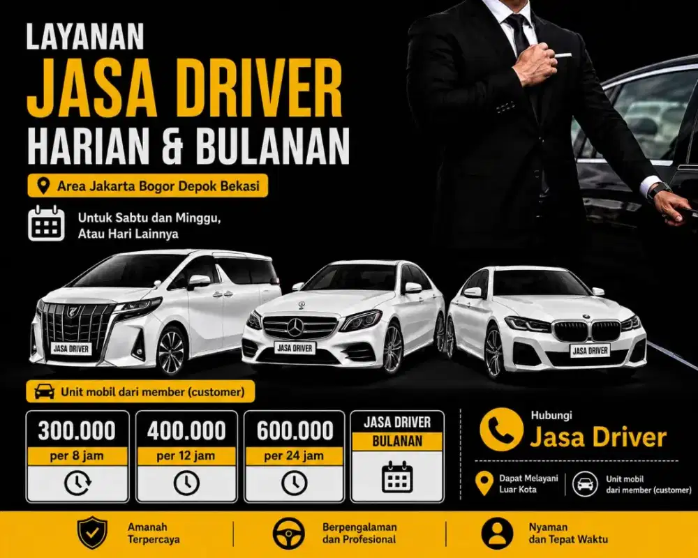 Jasa Driver Supir Harian Dan Bulanan