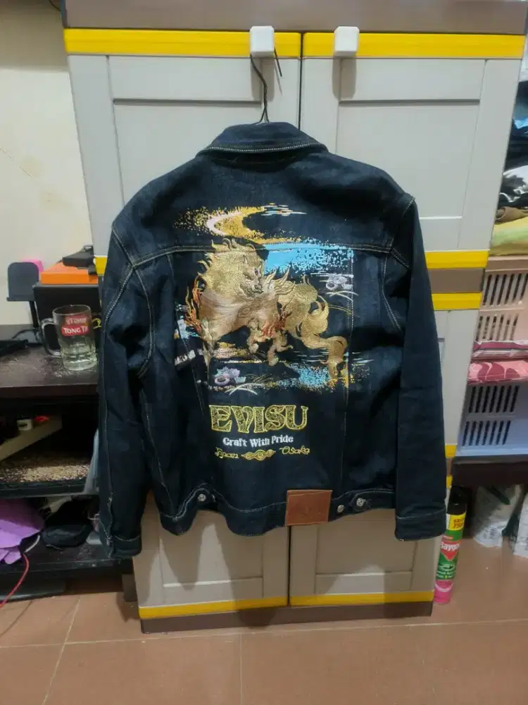 Jaket Evisu Denim Bordir
