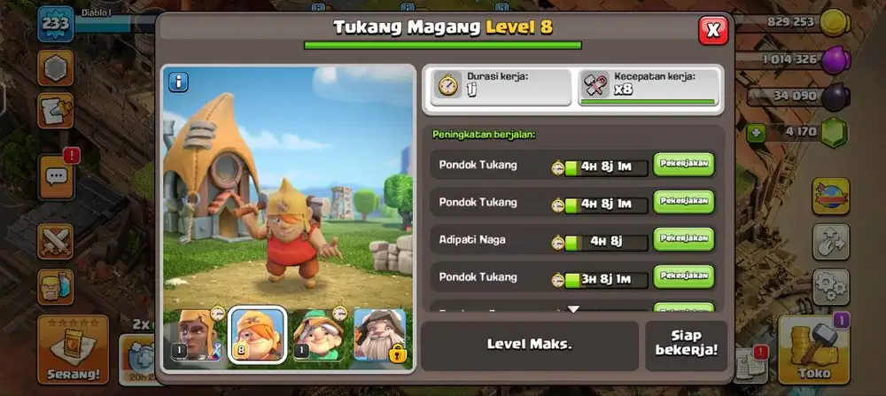 Siap jual akun COC TH 18, 17 dan 16