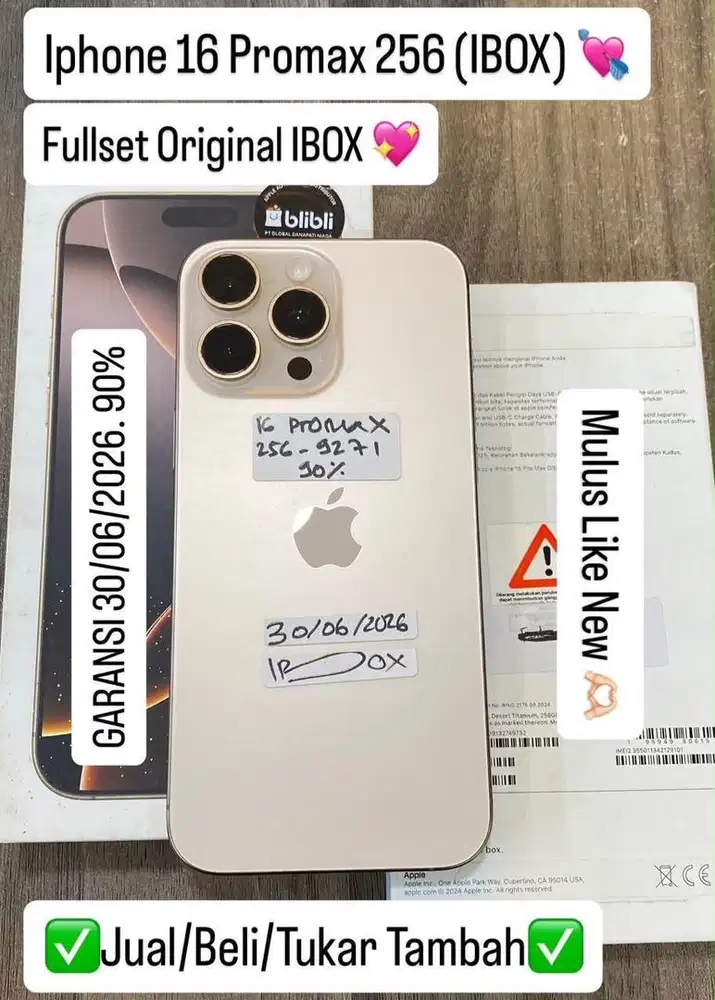 Iphone 16 Promax 256 Gb Desert Titanium Ibox