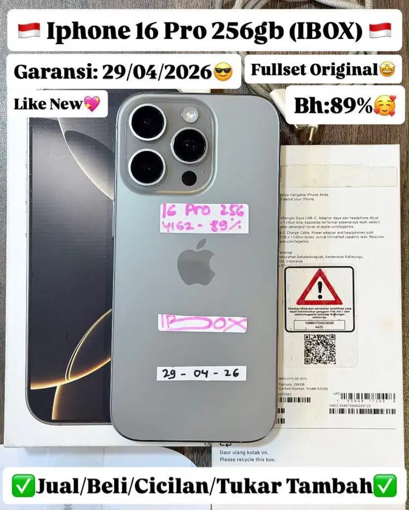 Iphone 16 Pro 256 Gb Natural Titanium Ibox