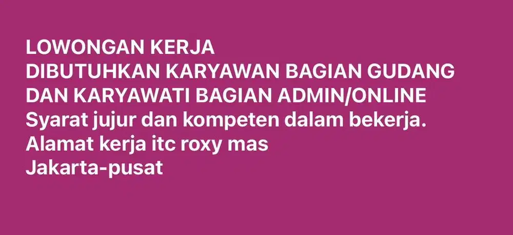 ADMIN & PACKING