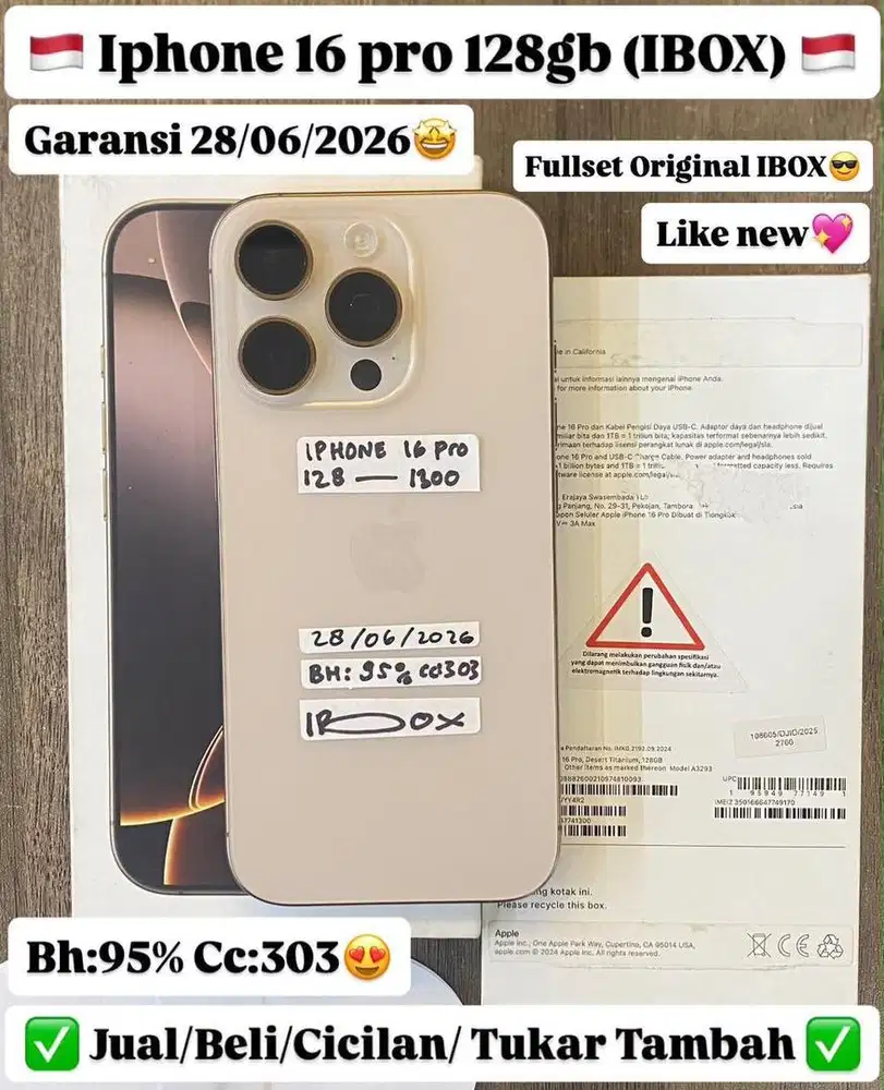 Iphone 16 Pro 128 Gb Desert Titanium Ibox