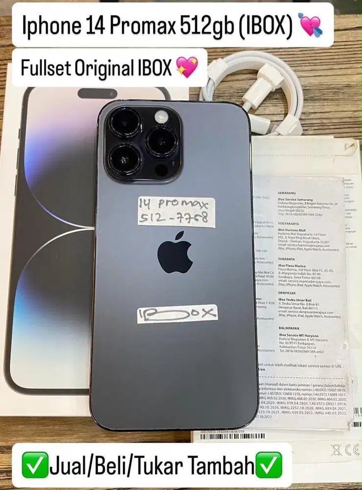 Iphone 14 Promax 512 Gb Space black Ibox