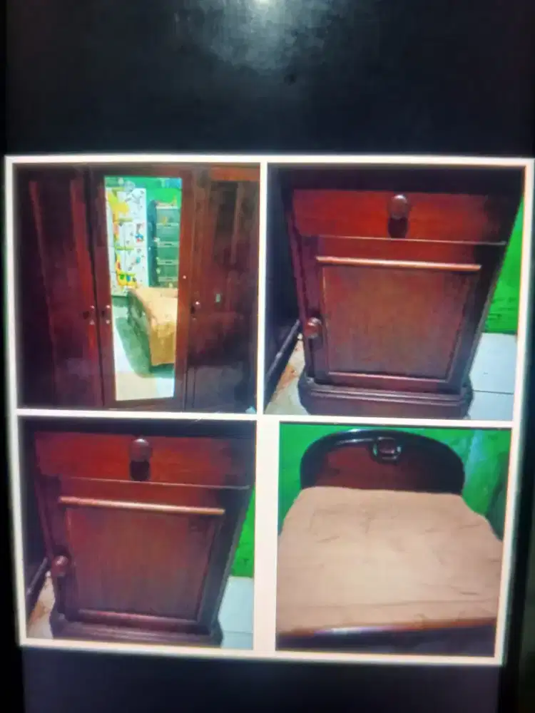 Furniture Lemari pajangan, kursi tamu, lemari, nakas,