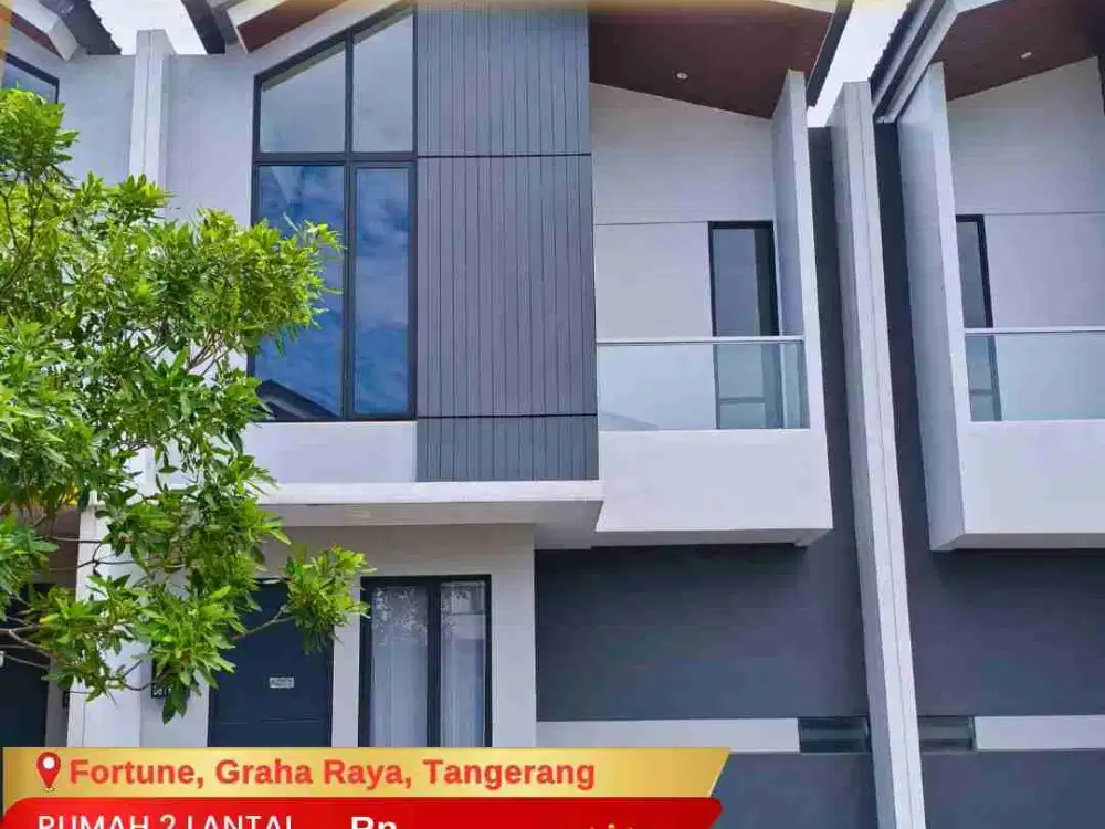 Disewakan Rumah 2 Lt Fortune Garden Graha Raya Bintaro Tahunan