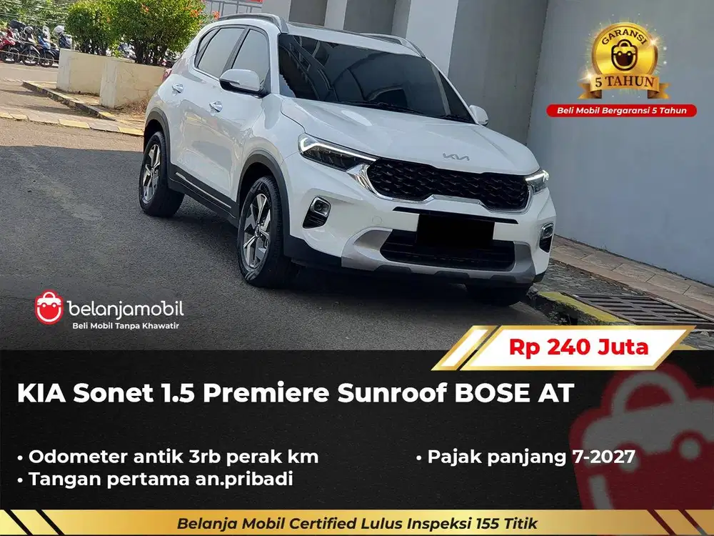 [ ODO 3RB PERAK KM ] KIA Sonet 1.5 Premiere Sunroof BOSE AT 2023/2024