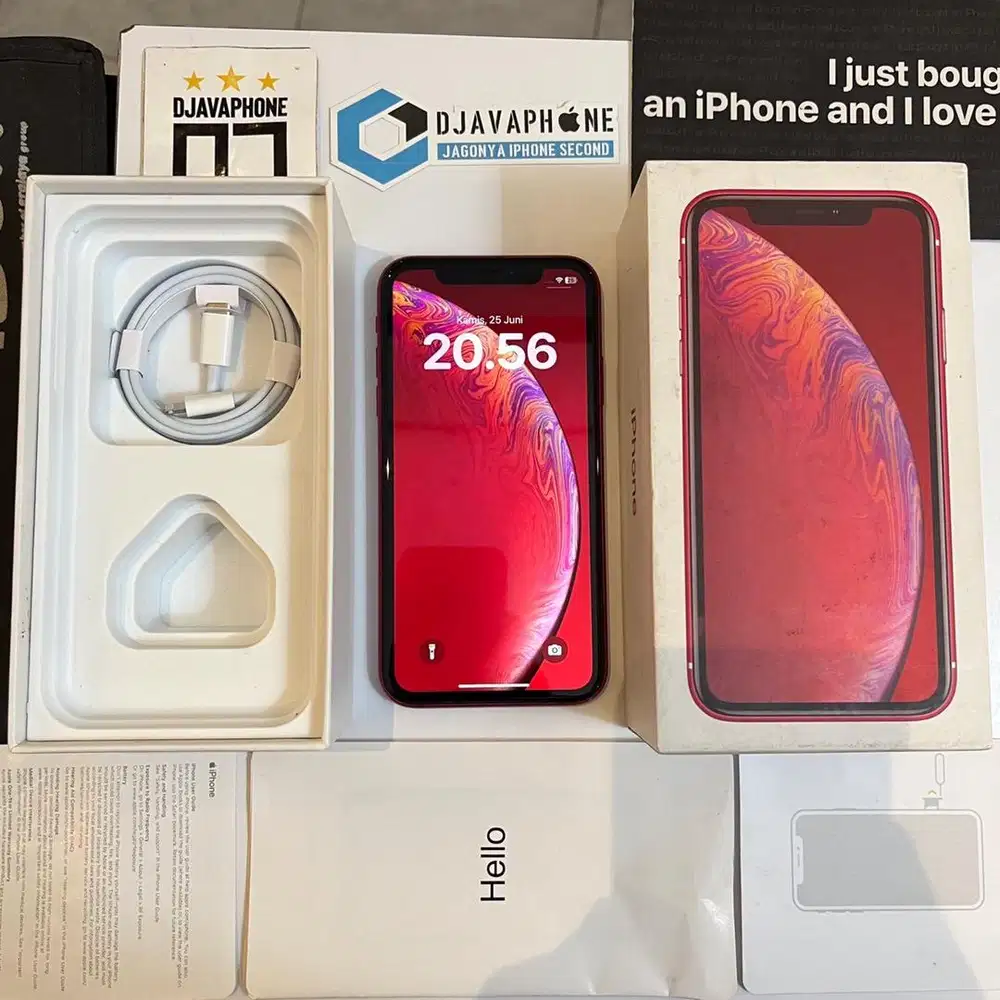 iPhone XR Red 64GB Ex Inter Sinyal Aman Regist Permanen