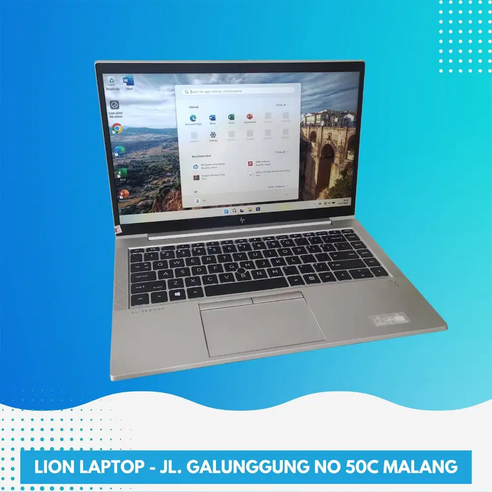 RAM 16GB Ryzen 5 SSD 256GB Slim Alumium HP Elitebook 845 G7 [11|08]