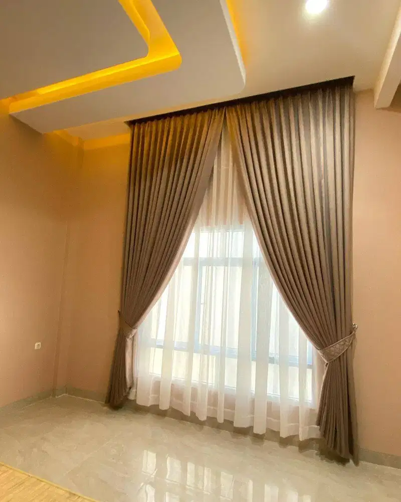 Jual Gorden Blackout Pasang Skat Klinik Hordeng Pintu Gordyn Vitrase