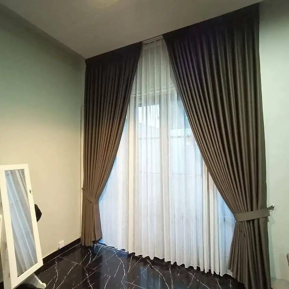 Jual Gorden Jendela & Pintu Gordyn Model Terbaru Wallpaper Dinding 3D