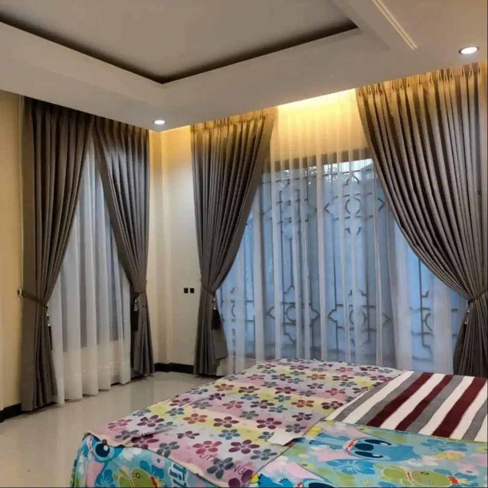 Menerima Pemasangan Gorden Wallpaper Dinding 3D Gordyn Hordeng Korden