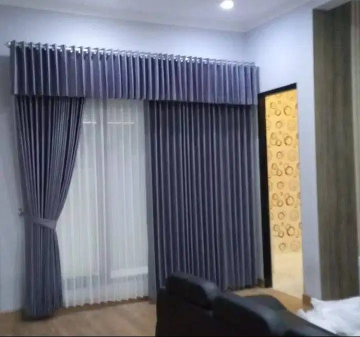 Beli Gorden Blackout Pasang Skat Klinik Hordeng Pintu Gordyn Vitrase