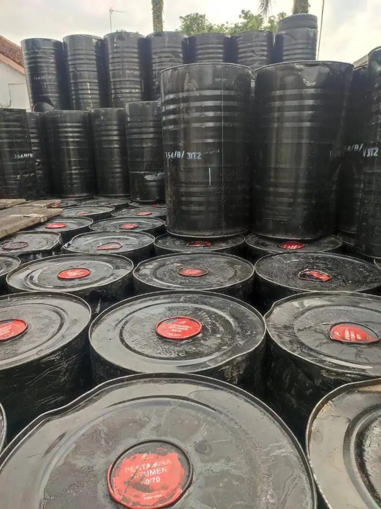 Aspal Pertamina Pen 60/70 Kemasan Drum 155 Kilogram