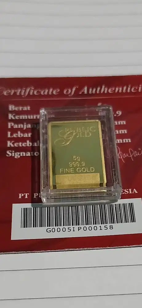 Jual emas batangan simpanan 5gr