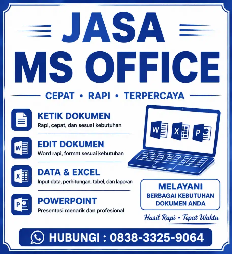 Jasa Ms Office Pengetikan Dan Perapian Dokumen