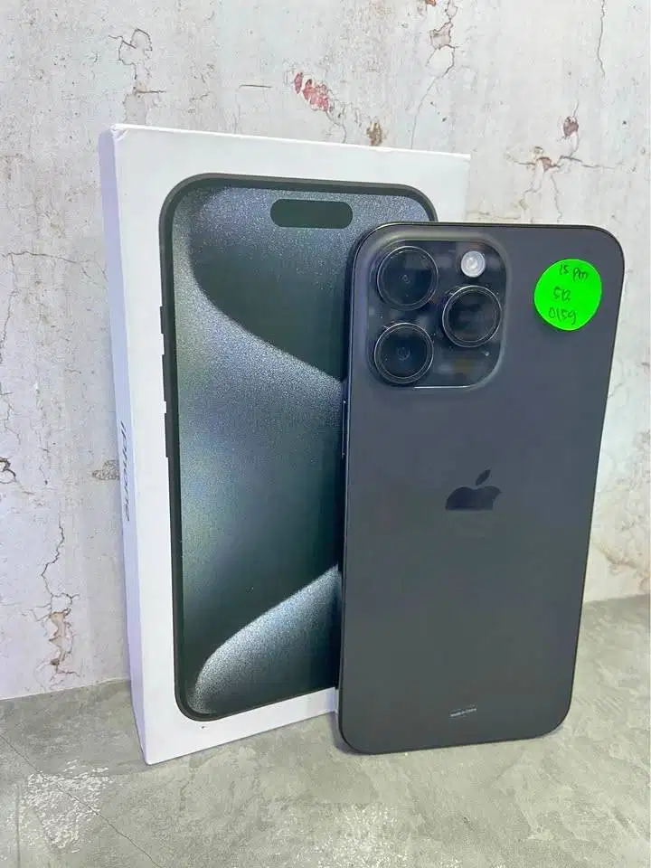 Second IPHONE 15 PROMAX 512gb Black IBOX Mantapp