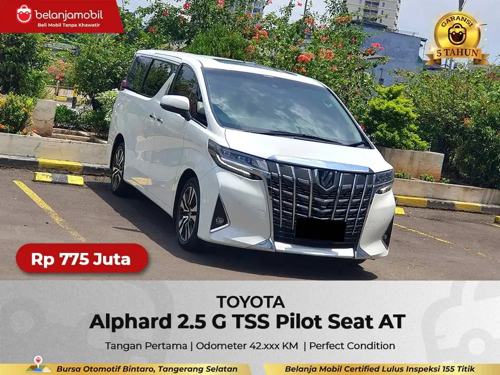 [ GARANSI 5TH ] Toyota Alphard 2.5 G TSS Pilot Seat 2023/2024