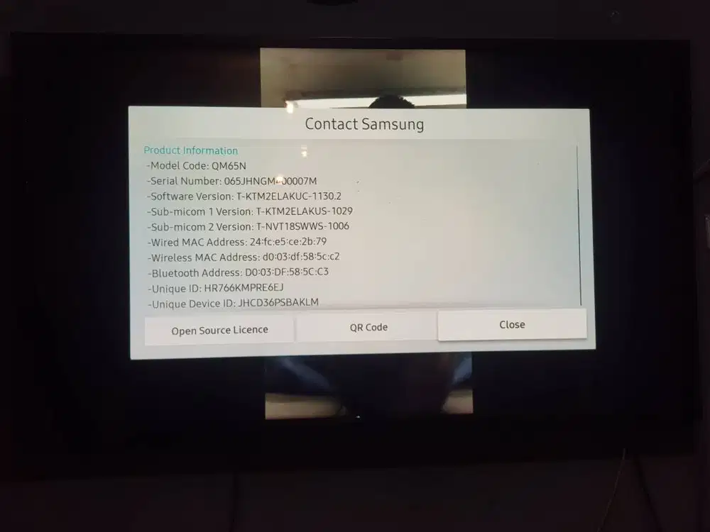 Tv samsung QN65M