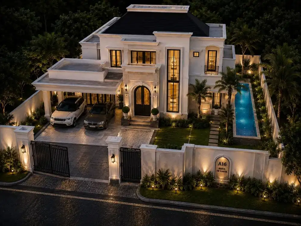 Rumah 2 Lantai Jogja Tipe 251/308 dengan Private Pool & 6 Kamar Tidur