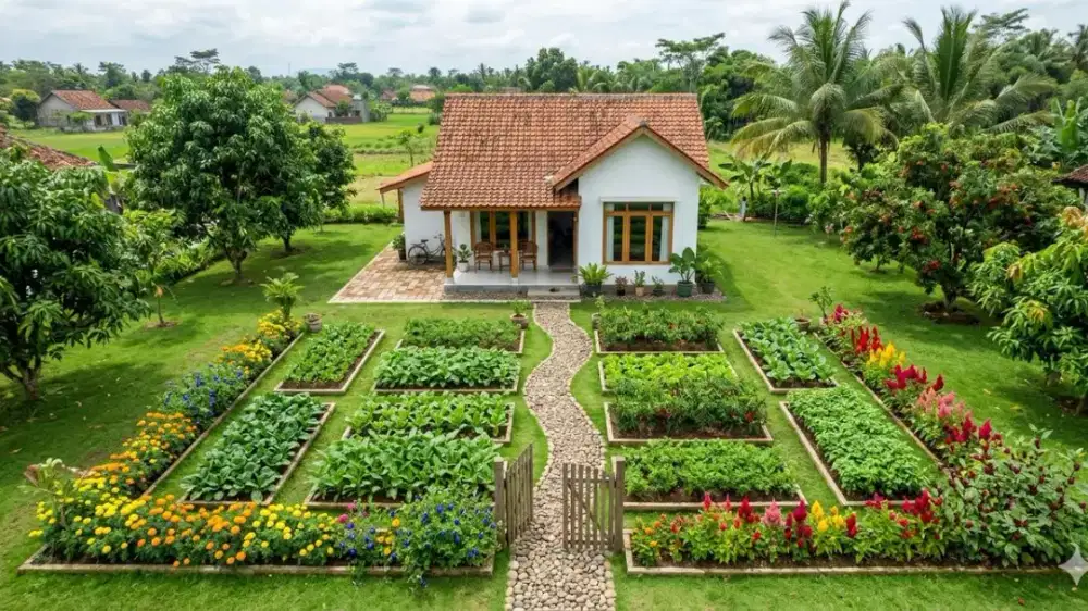 Jaga villa dan jaga kebun