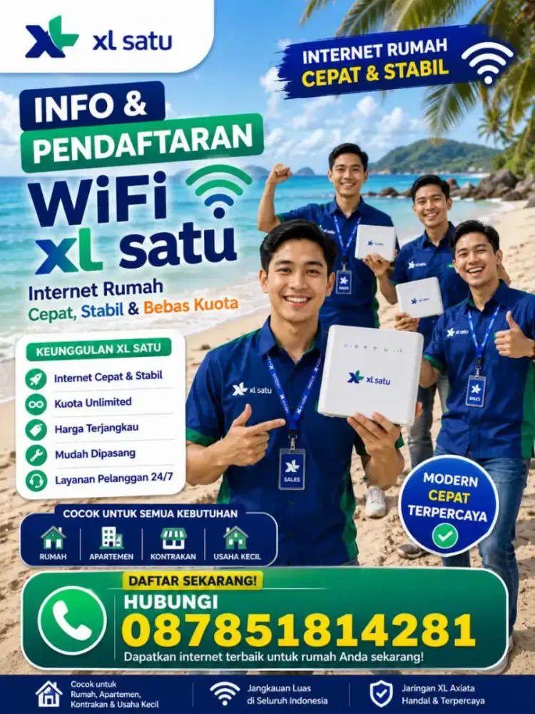 Melayani pasang baru wifi Xl Satu