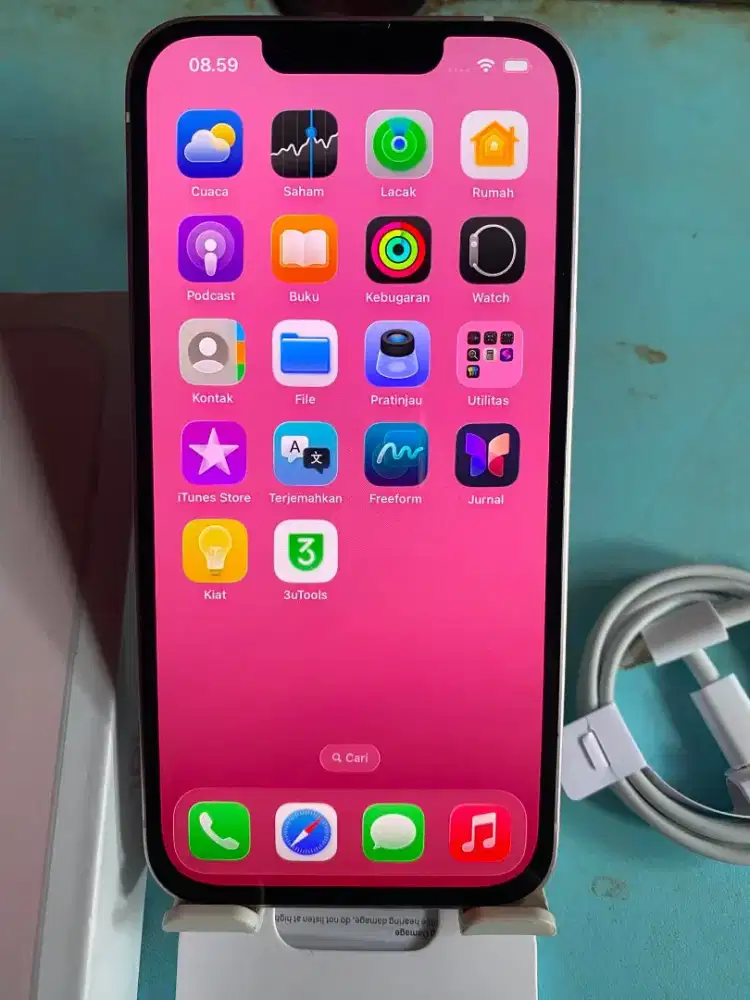 Iphone 13 128gb pink inter all operator fullset mulus no minus