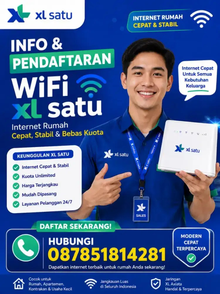 Melayani pasang baru wifi Xl Satu
