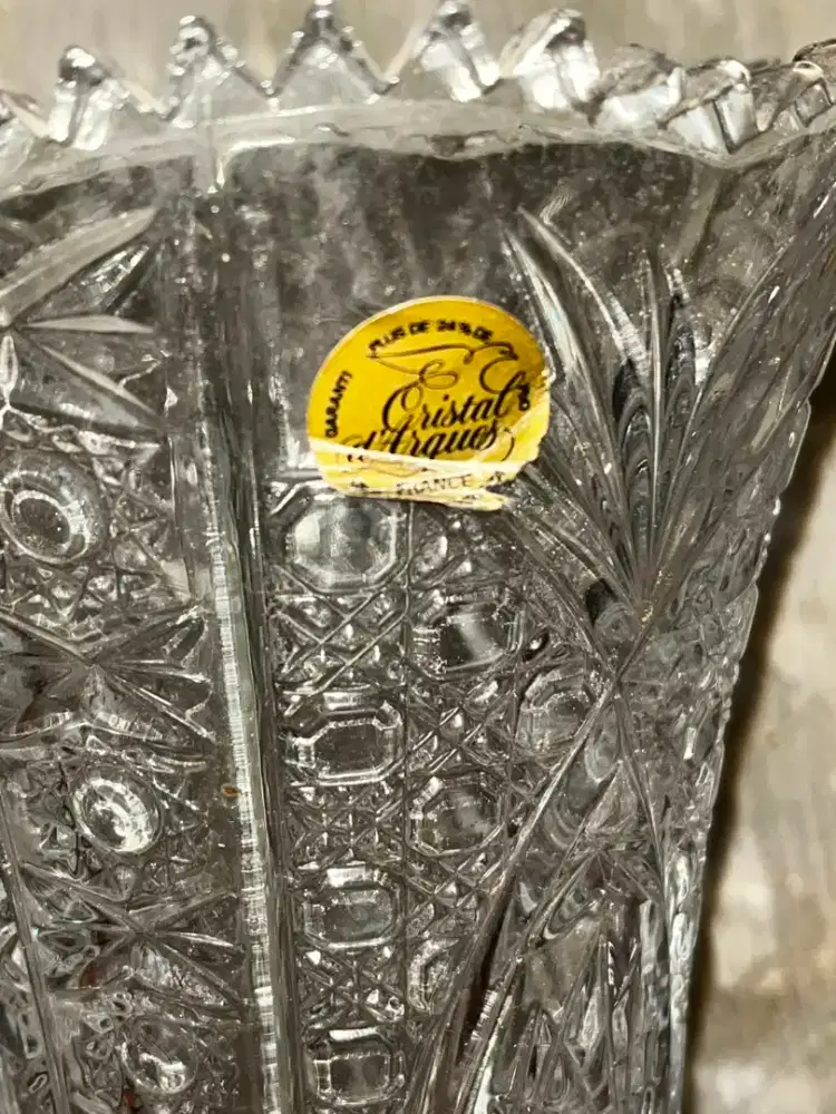 Vas Cristal d arques Paris vintage