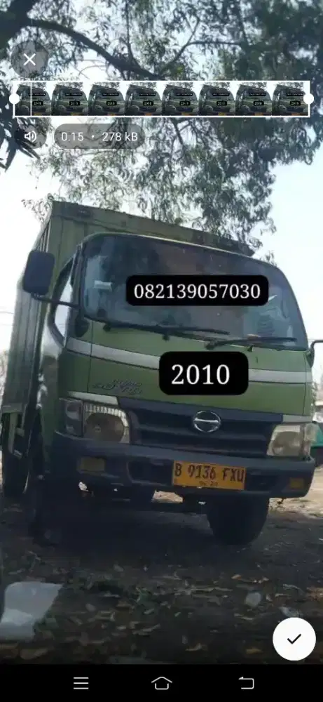 Truk engkel bok hino