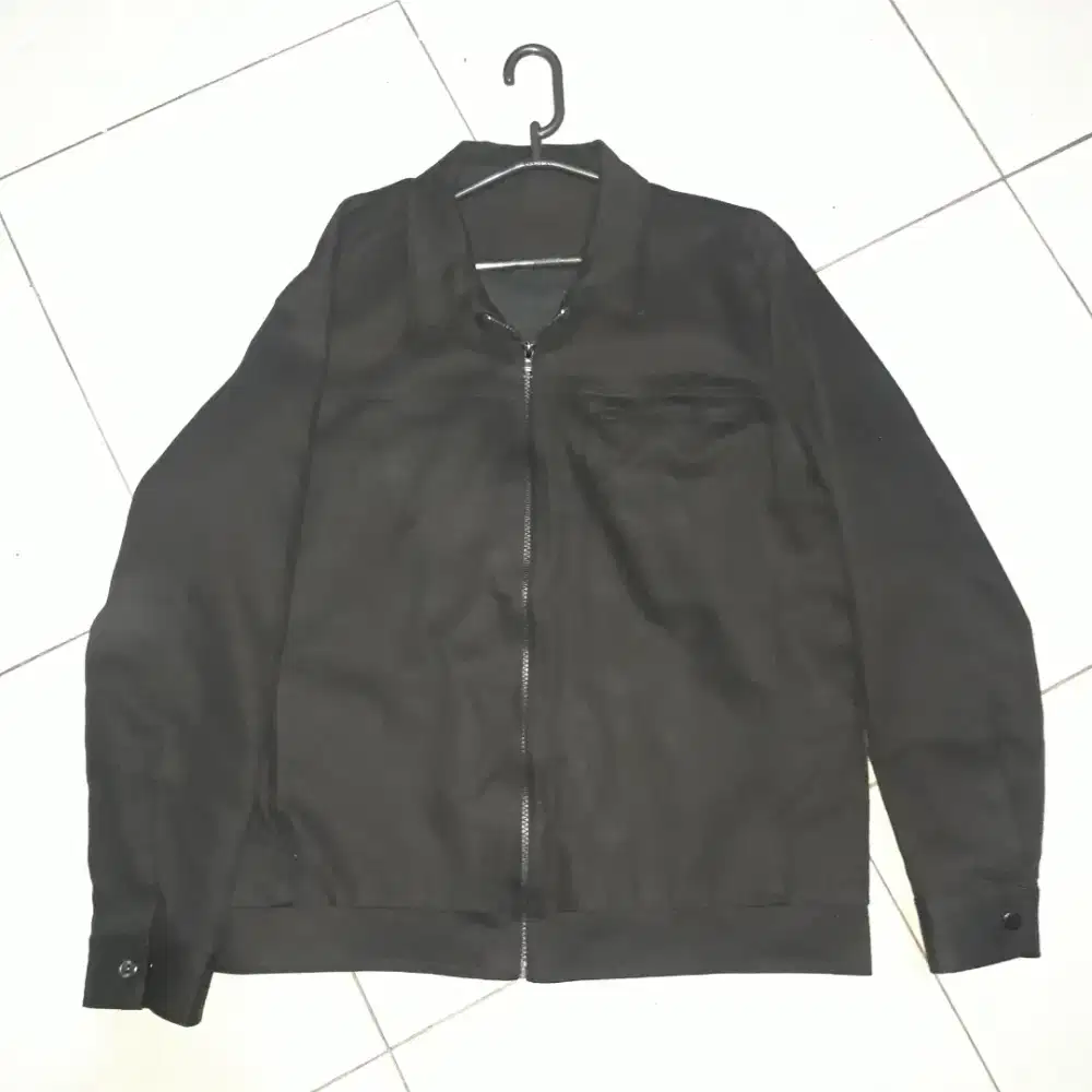 Jaket kantor kerah kanvas tebal