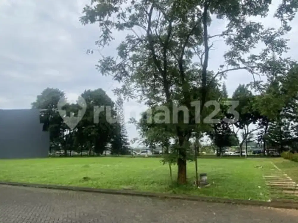 Kavling Hook Depan Taman di De Park Cajuputi BSD Tangerang