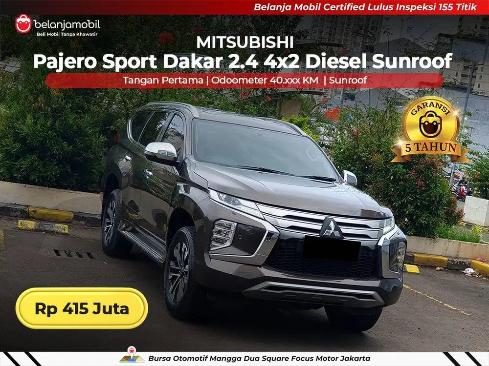 [ GARANSI 5TH ] Mitsubishi Pajero Sport Dakar 2.4 2021/2022