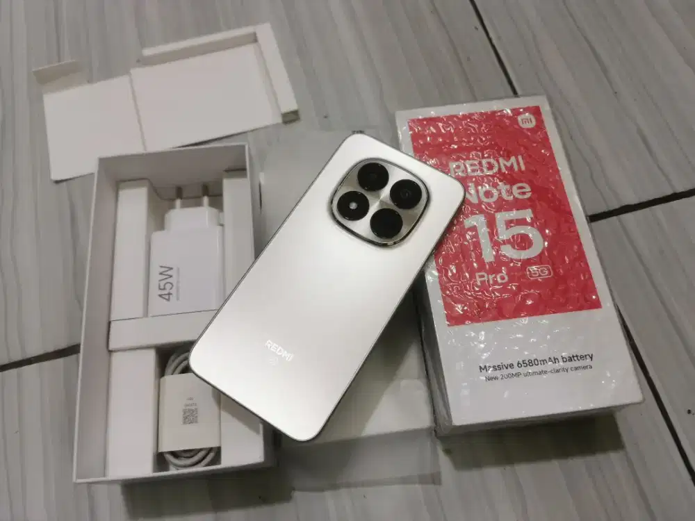 Redmi Note 15 pro 5g

Ram 12/512