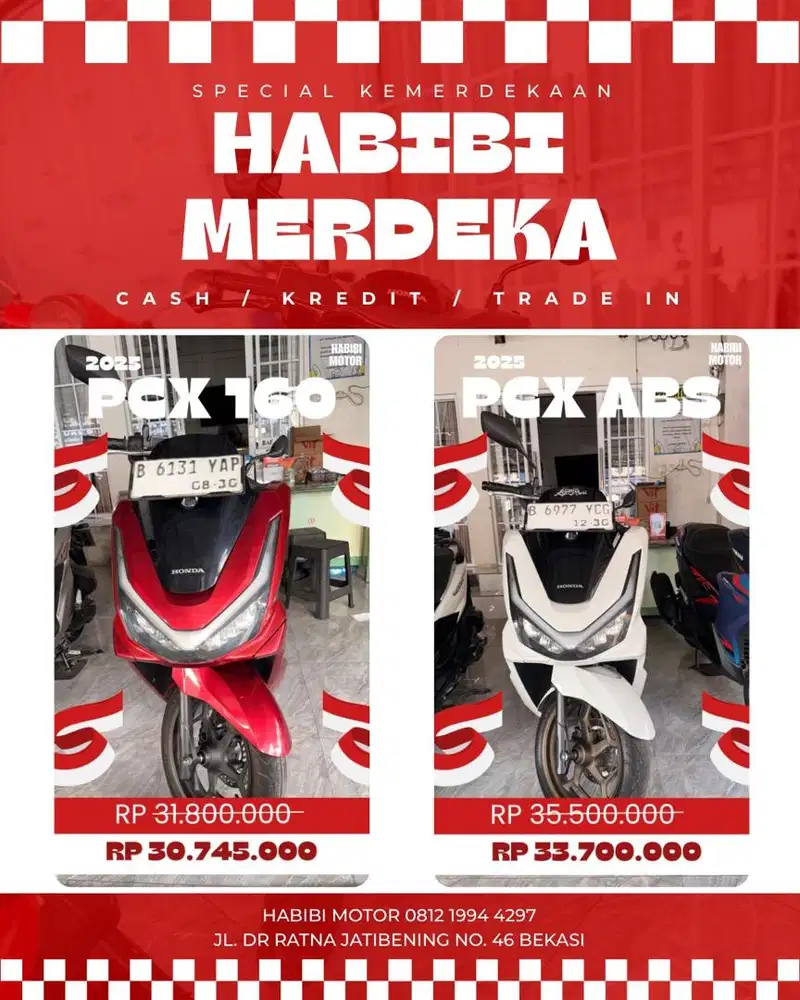 PCX ABS 2025 CASH KREDIT TUKAR TAMBAH