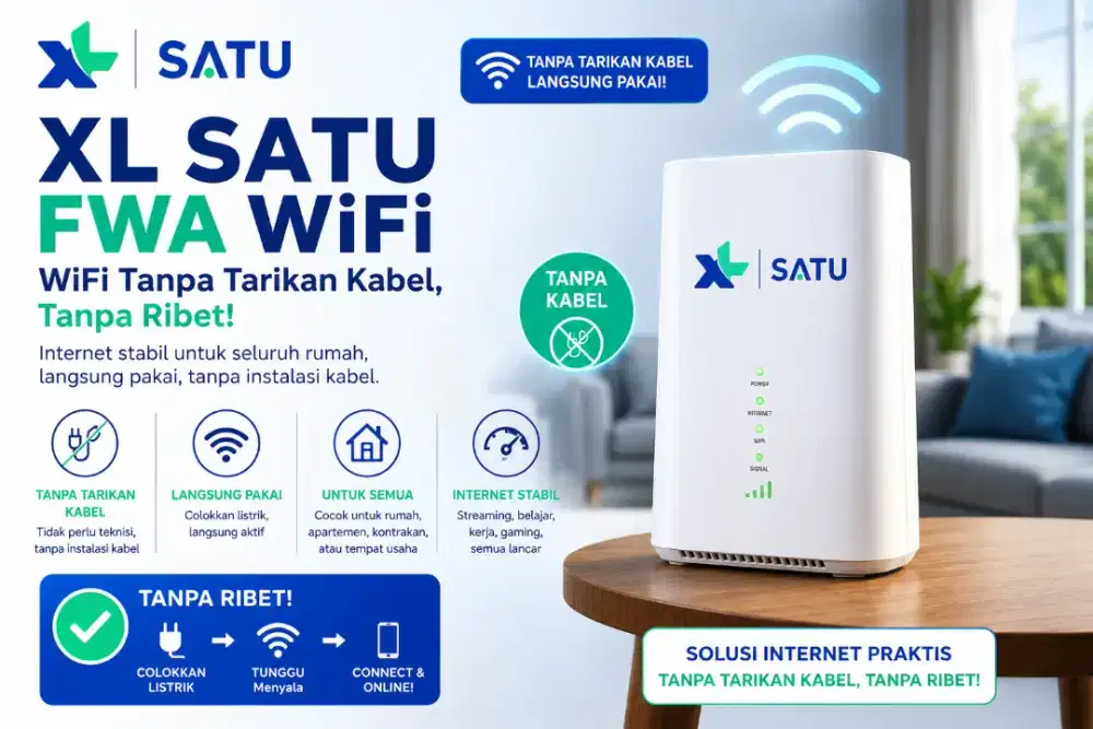 Jasa pasang baru wifi Xl Satu