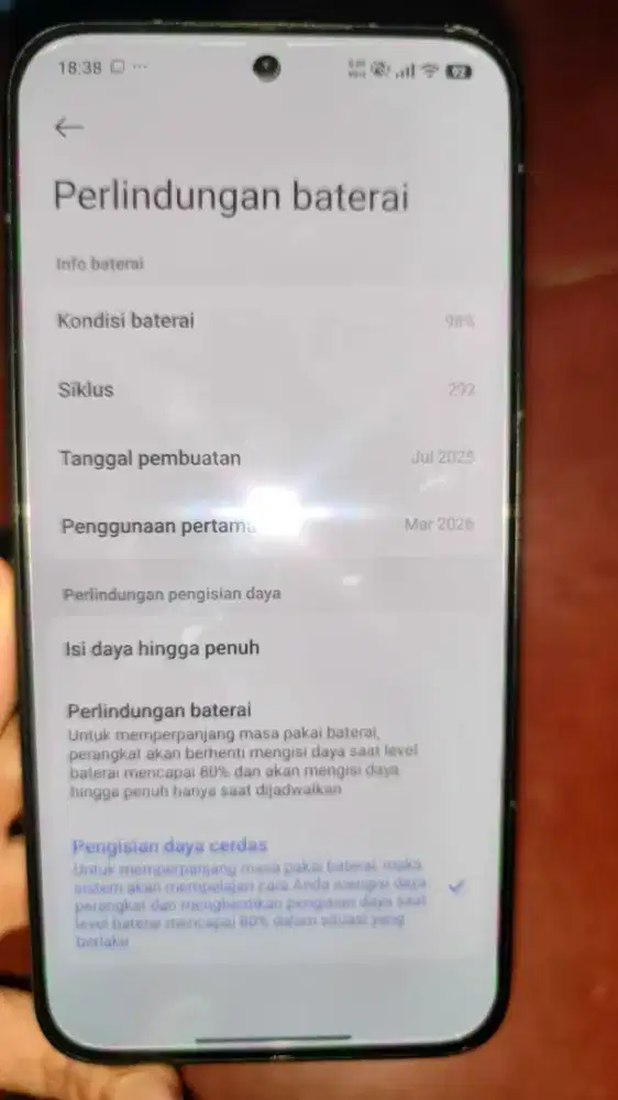 Poco f7 fullset minus dent