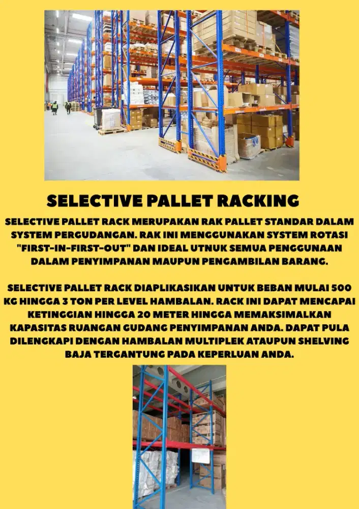 Rack Pallet/ Racking Spesialis Heavy Duty