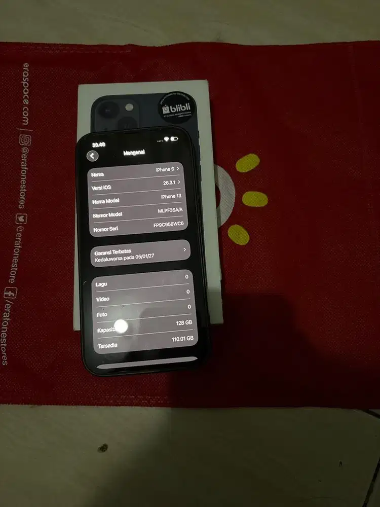 Iphone 13 basic 128gb garansi RESMI ON