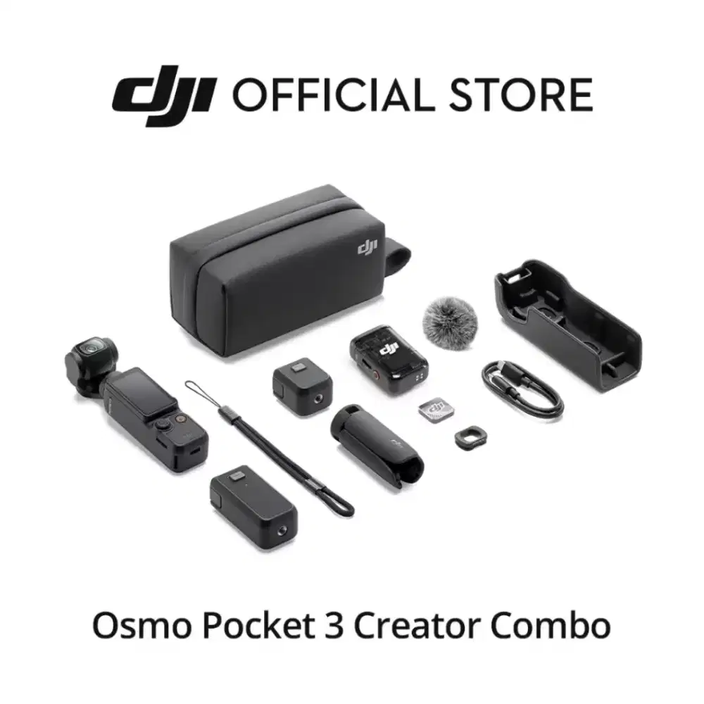 DJI OSMO POCKET 3 COMBO CREATOR BARU GARANSI RESMI DJI 1 TAHUN