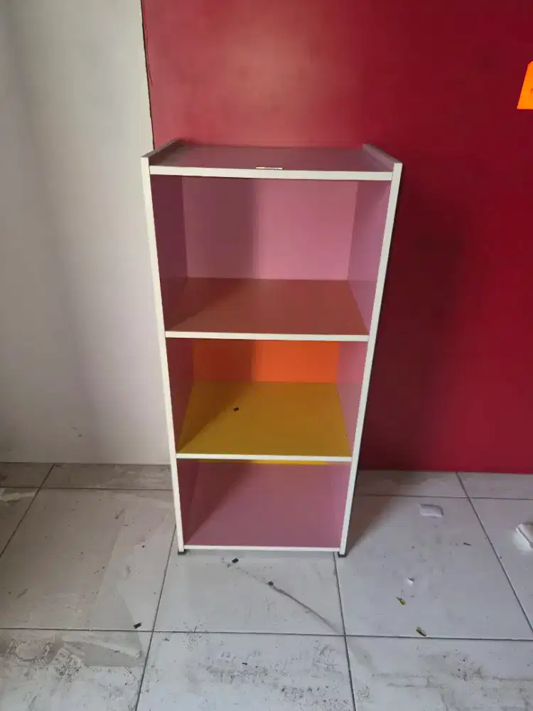 Rak buku susun 3 kondisi bekas