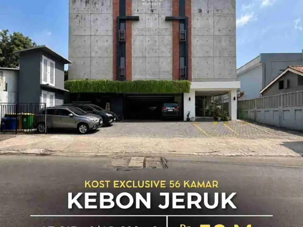 Kebon Jeruk Kost Exclusive 56 Kamar Industrial Modern Design Full Furnished