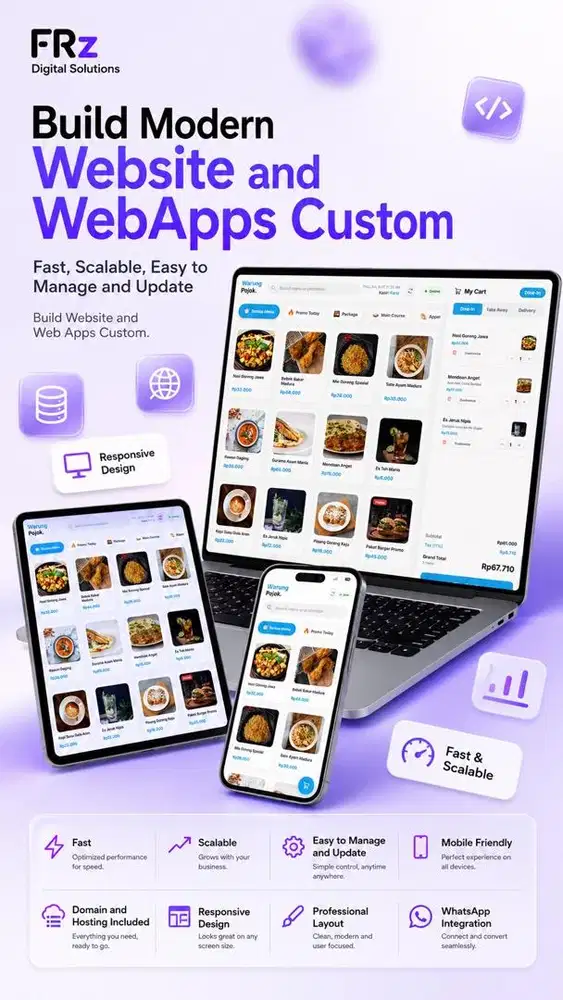 Jasa Pembuatan Website/Webapps Custom, Landing Page & POS untuk UMKM