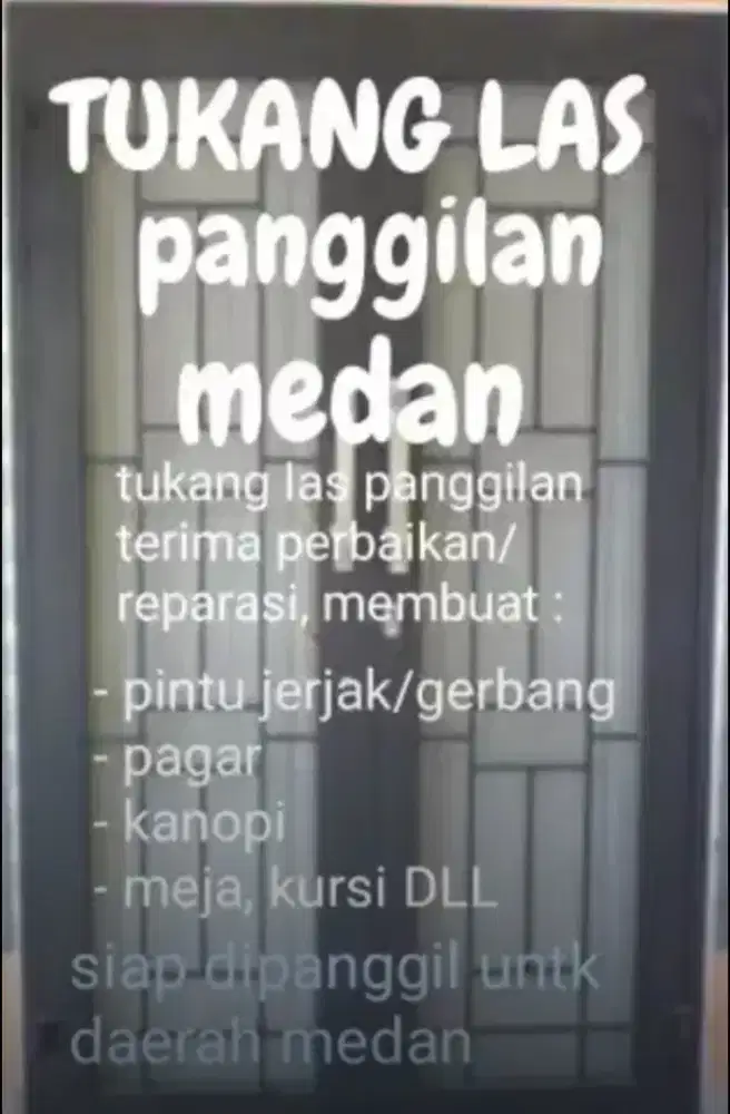 Tukang las panggilan medan