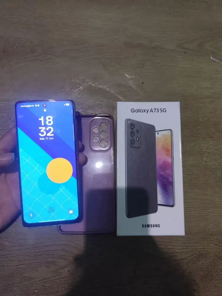 SAMSUNG A73 5G 8/256 FULLSET TIDAK ADA MINUS