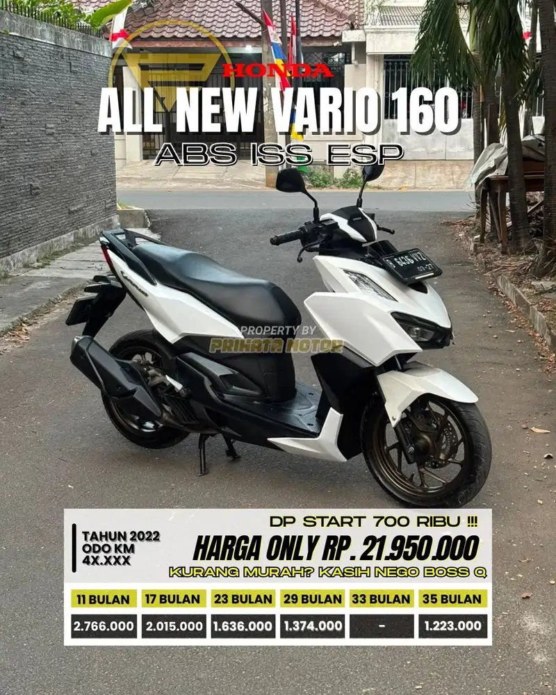 HONDA ALL NEW VARIO 160 ABS ISS ESP 2022 !!!