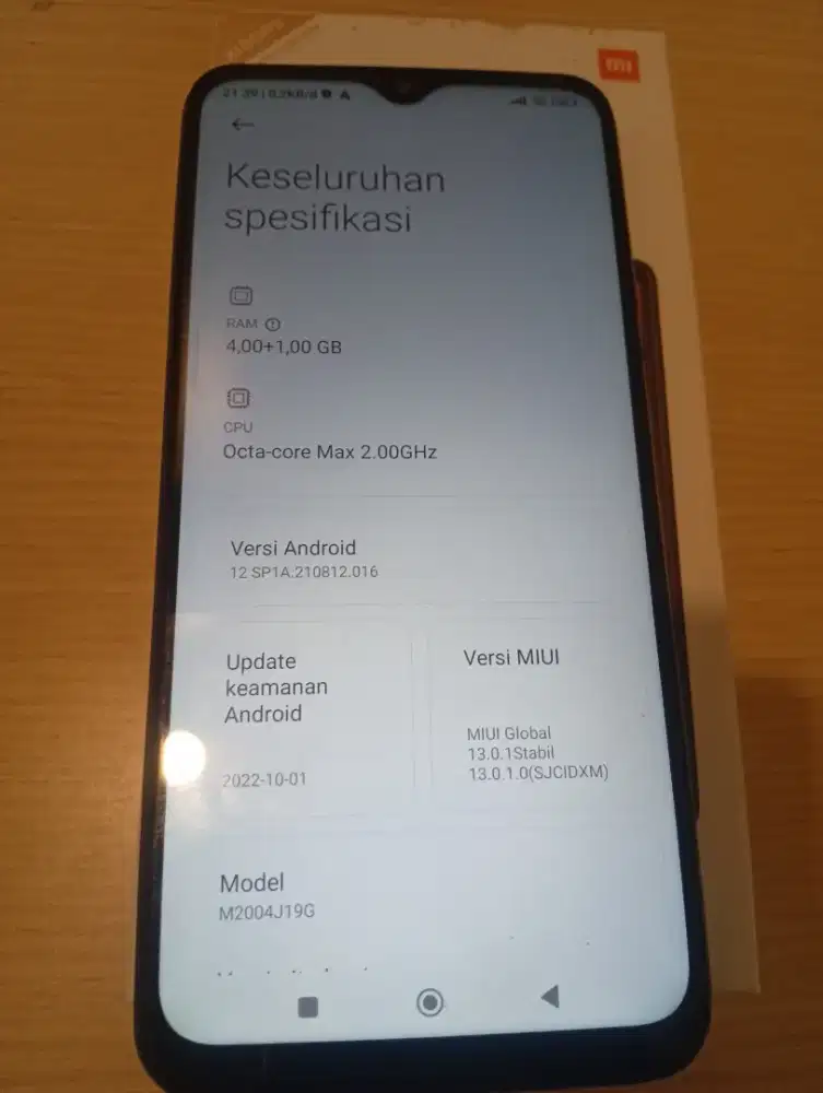 Redmi 9 lengkap
