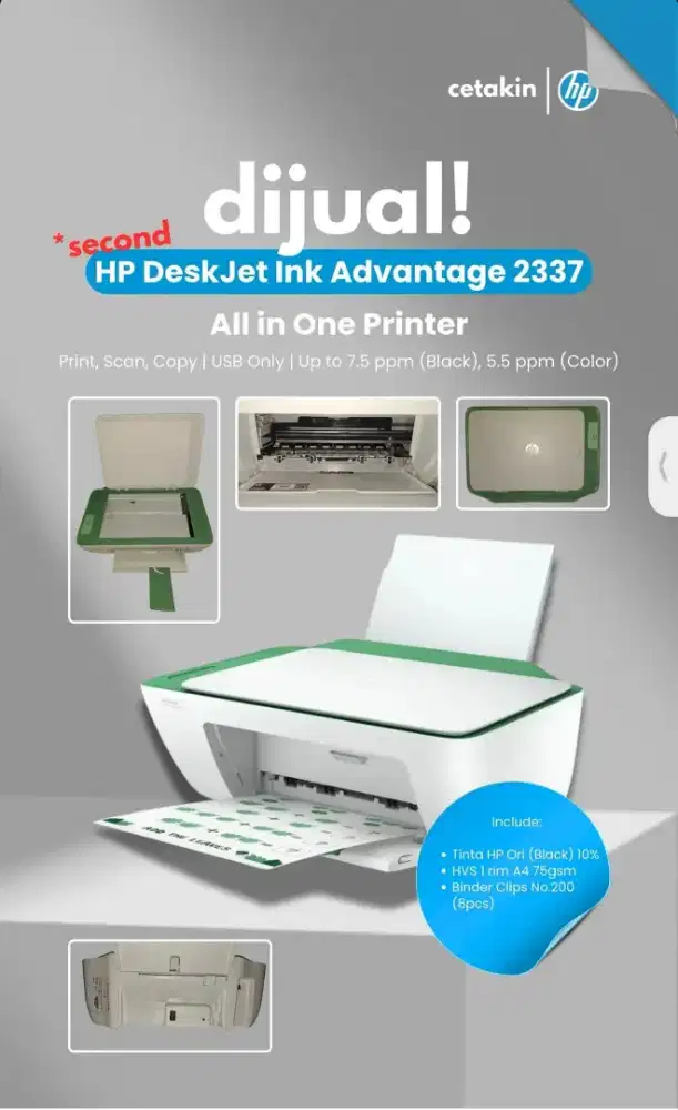 Printer HP DeskJet Ink Advantage 2337 All in one Printer